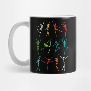 Halloween Dancing Ballet Vintage Skeleton Ballerina Costume Mug